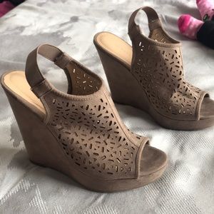 Francesca’s wedges only worn once!